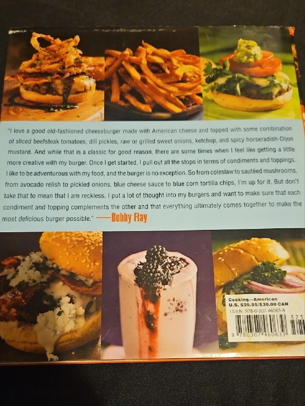 Bobby Flay's Burgers, Fries & Shakes Cookbook - Green Cover